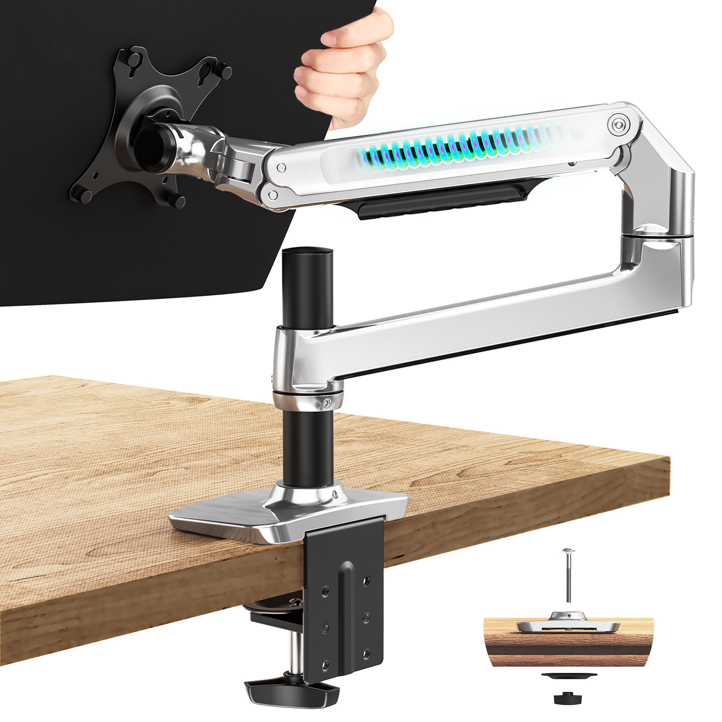 Ergounion モニターアーム 13-40インチ対応 耐荷重11.3 kg